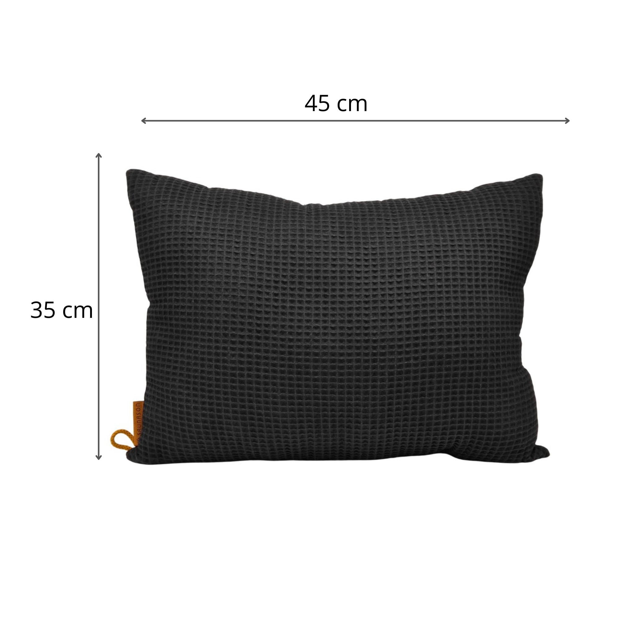 Saunason Sauna Pillow 45x35cm (Black) - Image 2
